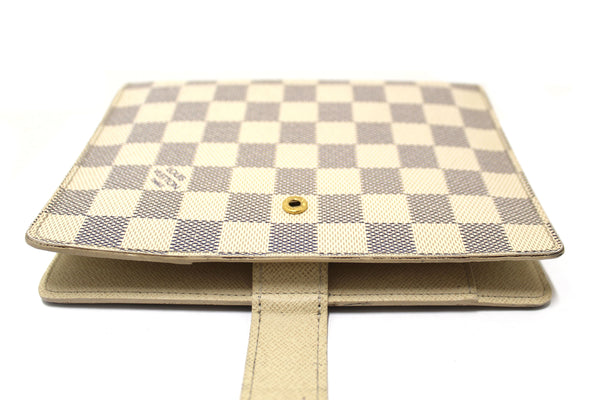 Louis Vuitton Damier Azur Canvas Medium Ring Agenda Cover