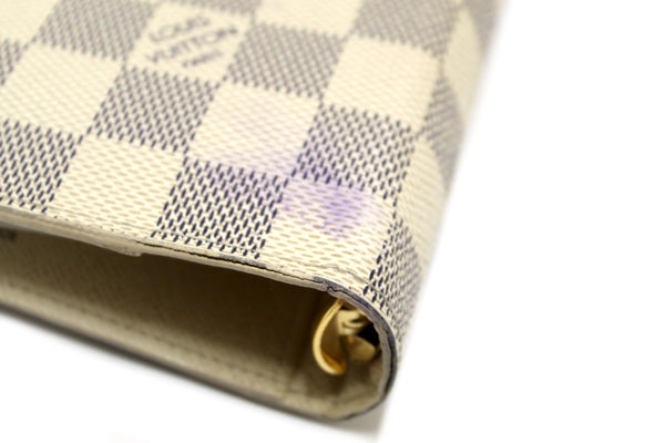 Louis Vuitton Damier Azur Canvas Medium Ring Agenda Cover