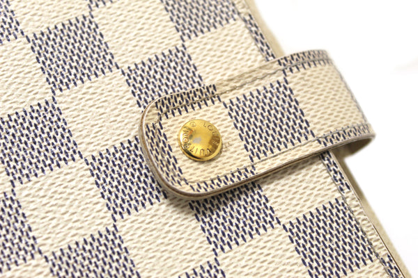 Louis Vuitton Damier Azur Canvas Medium Ring Agenda Cover