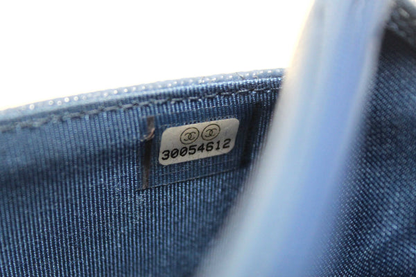 Chanel Blue Quilted Caviar Leather Wallet On Chain WOC/ Clutch Bag