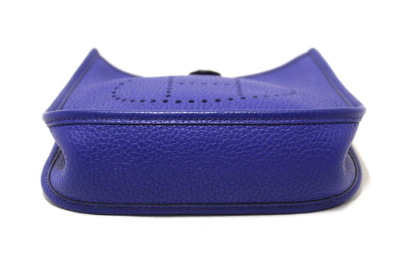 NEW  Hermes Blue Clemence Leather Evelyne 16 Amazone TPM Bag