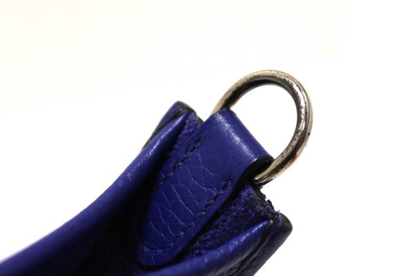 NEW  Hermes Blue Clemence Leather Evelyne 16 Amazone TPM Bag
