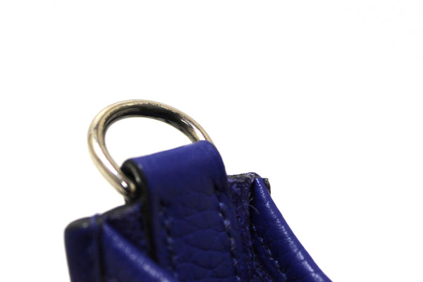 NEW  Hermes Blue Clemence Leather Evelyne 16 Amazone TPM Bag