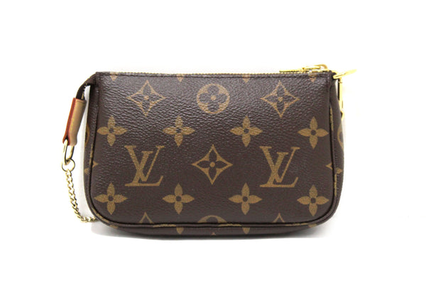 NEW Louis Vuitton Classic Monogram Canvas Mini Pochette Clutch Bag