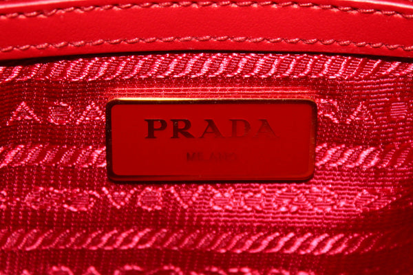 Prada Red Nylon Tessuto Tote Bag with Strap