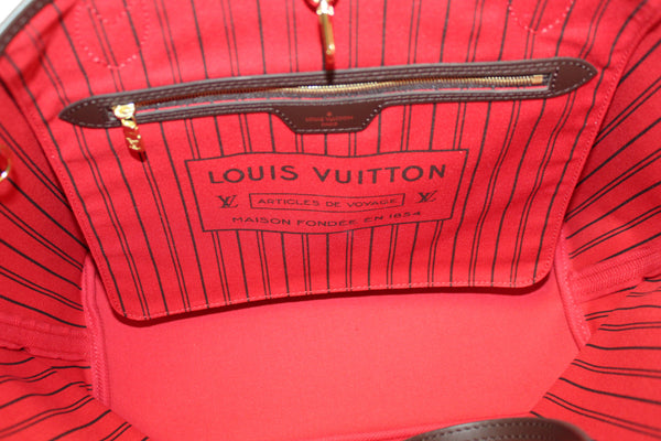 NEW Louis Vuitton Damier Ebene Canvas Neverfull MM Tote Shoulder Bag