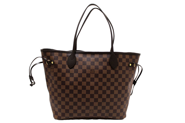 NEW Louis Vuitton Damier Ebene Canvas Neverfull MM Tote Shoulder Bag