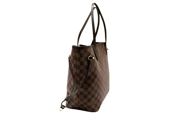 NEW Louis Vuitton Damier Ebene Canvas Neverfull MM Tote Shoulder Bag