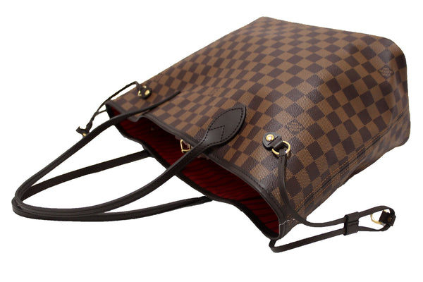 NEW Louis Vuitton Damier Ebene Canvas Neverfull MM Tote Shoulder Bag