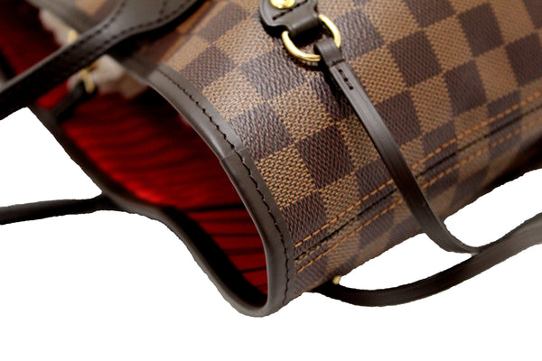 NEW Louis Vuitton Damier Ebene Canvas Neverfull MM Tote Shoulder Bag