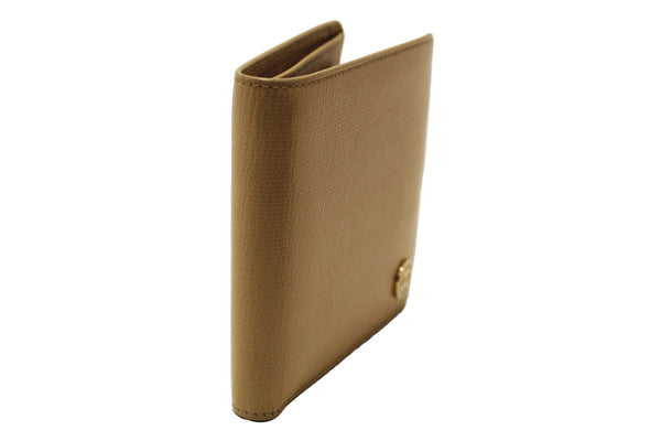 Chanel Beige Caviar Leather Medium Size Bi-fold Wallet