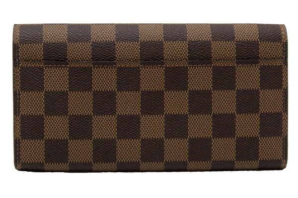 NEW Louis Vuitton Damier Ebene Canvas Sarah Wallet