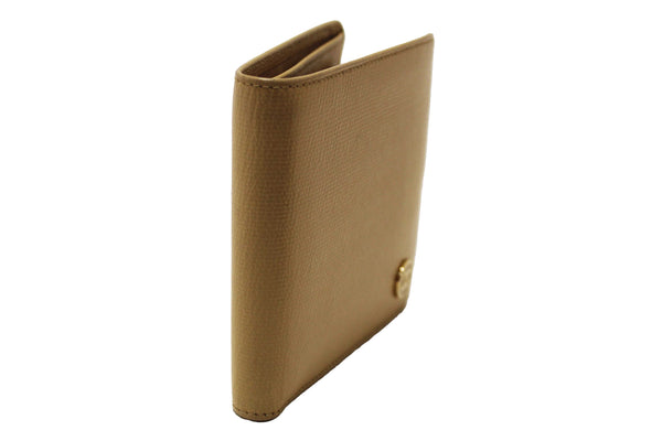 Chanel Beige Caviar Leather Medium Size Bi-fold Wallet