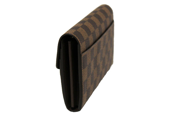 NEW Louis Vuitton Damier Ebene Canvas Sarah Wallet