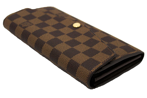 NEW Louis Vuitton Damier Ebene Canvas Sarah Wallet