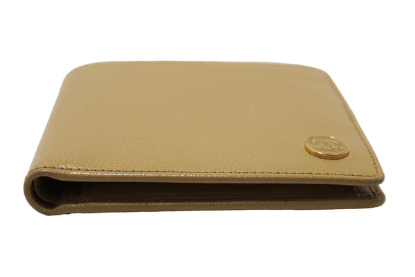 Chanel Beige Caviar Leather Medium Size Bi-fold Wallet