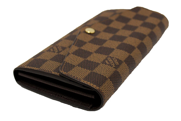 NEW Louis Vuitton Damier Ebene Canvas Sarah Wallet