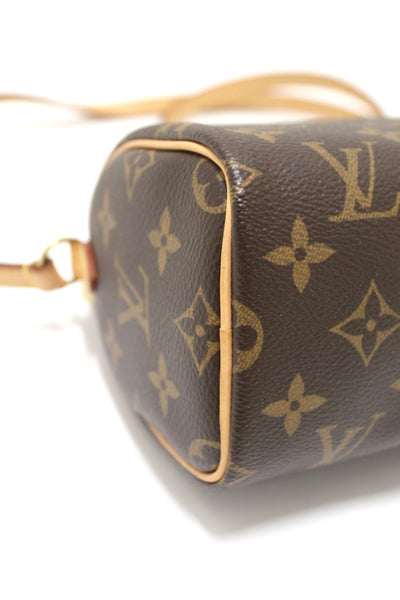 Louis Vuitton Classic Monogram Nano Speedy Crossbody Bag