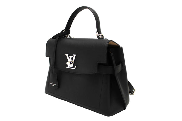 Louis Vuitton Black Grained Calf Leather LockMe Ever BB Bag