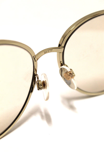 Chanel Light Gold-Tone Chain Oversize Sunglasses | Italystation.com - Shop Now at italystation.com
