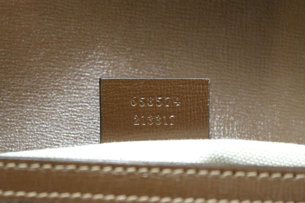 New Gucci Brown Classic Supreme Canvas Horsebit Mini 1955 Shoulder Bag 658574