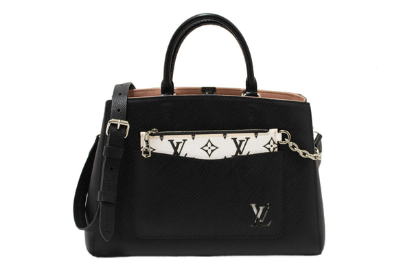 Louis Vuitton Black Epi Leather Marelle MM Tote Hand/Messenger Bag