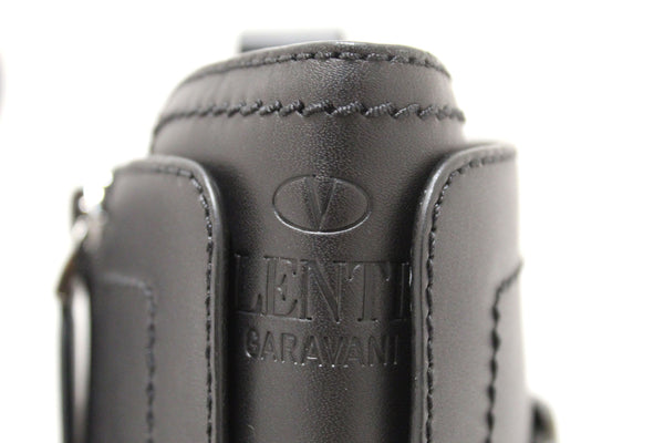 New Valentino Garavani Black Leather Roman Stud Combat Ankle Boots Shoes Size 37