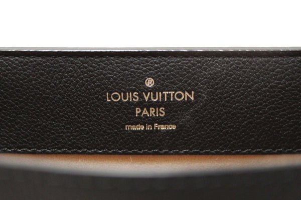 Louis Vuitton Black Grained Calf Leather LockMe Ever BB Bag