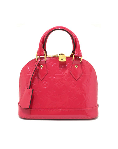 Louis Vuitton Pink Vernis Leather Alma BB Hand/Crossbody | Italystation.com - Shop Now at italystation.com