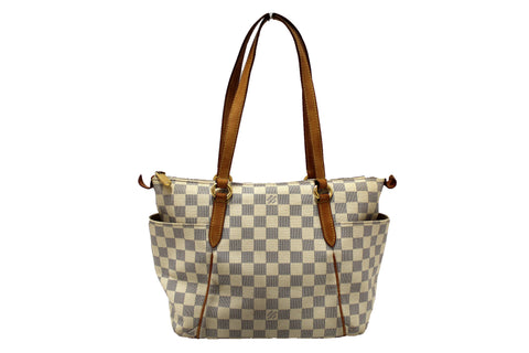 Authentic Louis Vuitton Damier Azur Totally PM Tote Shoulder Bag