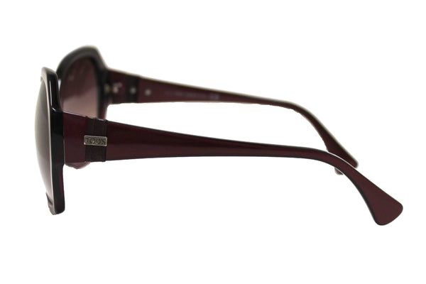 Tod's Burgandy Frame Oversized Sunglasses