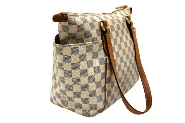 Authentic Louis Vuitton Damier Azur Totally PM Tote Shoulder Bag