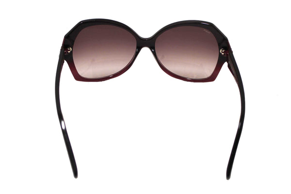 Tod's Burgandy Frame Oversized Sunglasses
