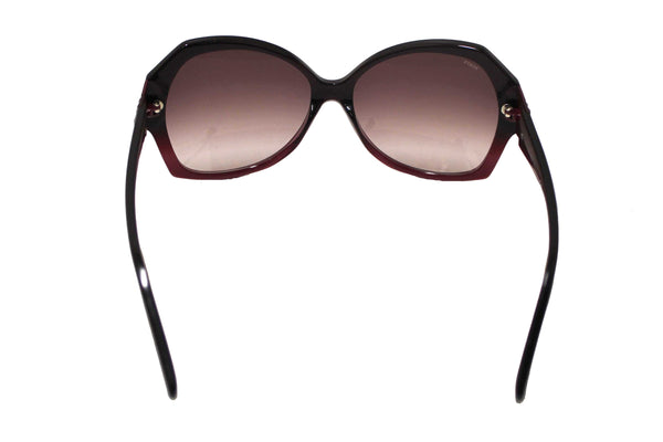Tod's Burgandy Frame Oversized Sunglasses