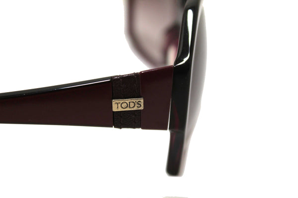 Tod's Burgandy Frame Oversized Sunglasses