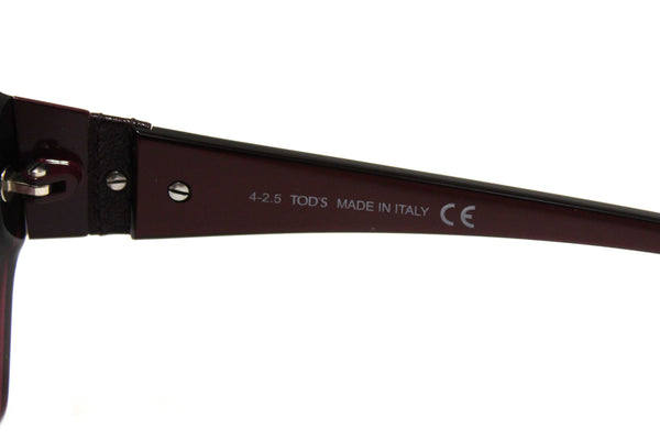 Tod's Burgandy Frame Oversized Sunglasses