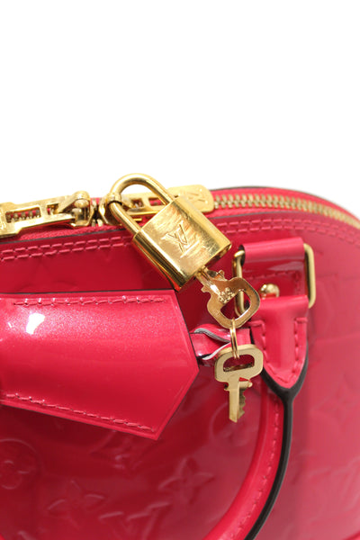 Louis Vuitton Pink Vernis Leather Alma BB Hand/Crossbody Bag