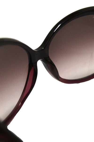 Tod's Burgandy Frame Oversized Sunglasses