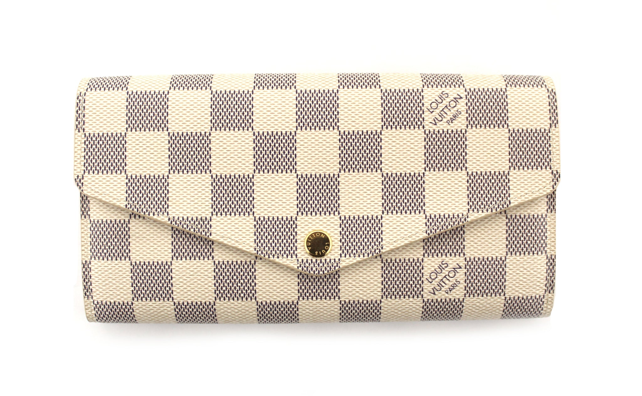 新款 Louis Vuitton Damier Azur 帆布 Sarah 皮夾