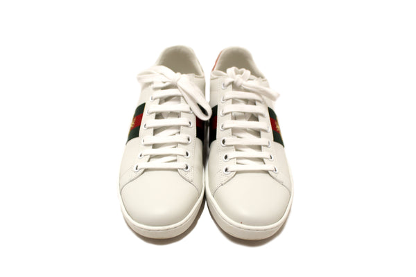 Gucci White Butterfly Ace Web Sneakers Shoes Size 36