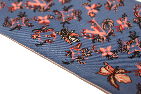 Louis Vuitton Silk Blue/Pink Monogram Rendezvous Bandeau Scarf