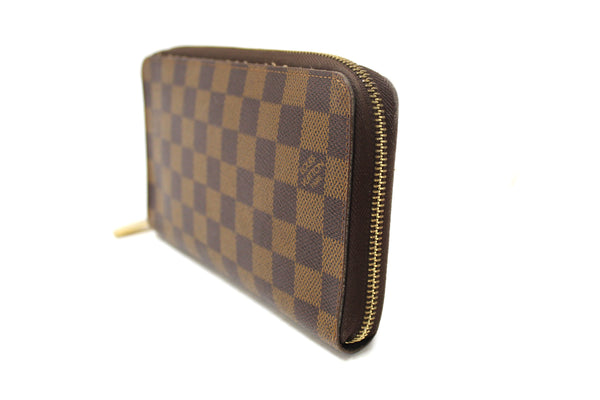 Louis Vuitton Damier Ebene Canvas Zippy Organizer Wallet