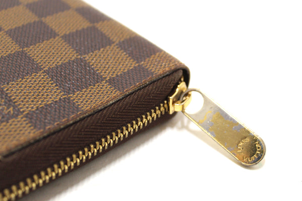 Louis Vuitton Damier Ebene Canvas Zippy Organizer Wallet