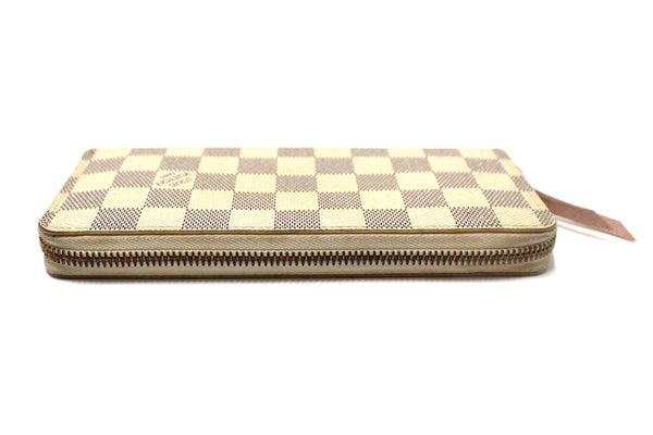 Louis Vuitton Damier Azur Canvas Clemence Zippy Wallet