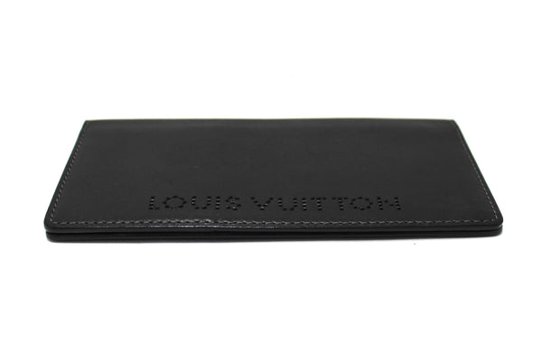Louis Vuitton Black Leather Chicago Long Wallet