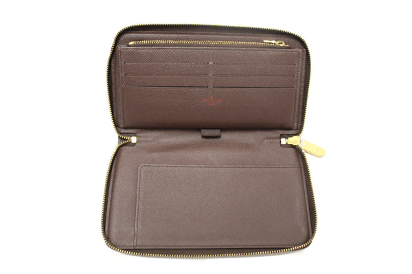 Louis Vuitton Damier Ebene Canvas Zippy Organizer Wallet