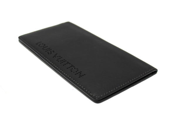 Louis Vuitton Black Leather Chicago Long Wallet