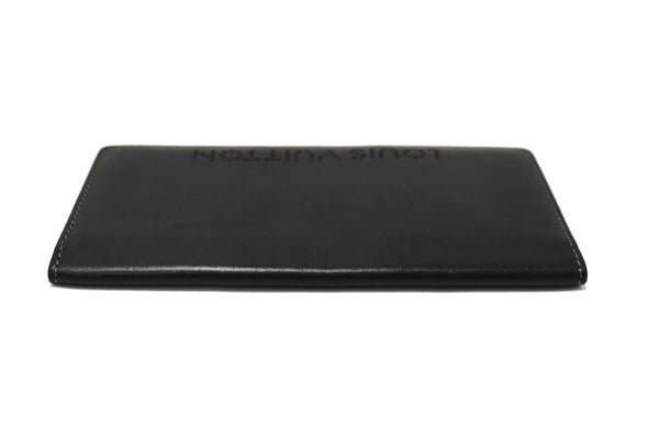 Louis Vuitton Black Leather Chicago Long Wallet