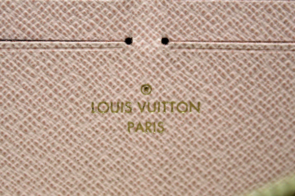 Louis Vuitton Damier Azur Canvas Clemence Zippy Wallet