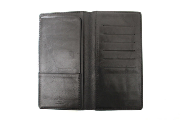 Louis Vuitton Black Leather Chicago Long Wallet